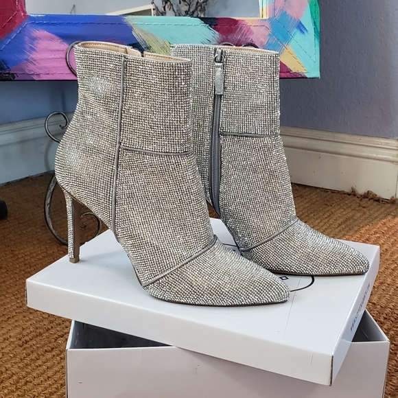 Steve Madden Shoes | Steve Madden Rhinestone Booties | Poshmark
